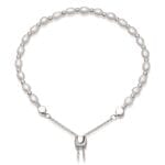 White Pearl Kula Bracelet - Silver