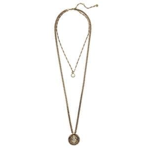 Alexander McQueen Signature Embellished Layered Necklace