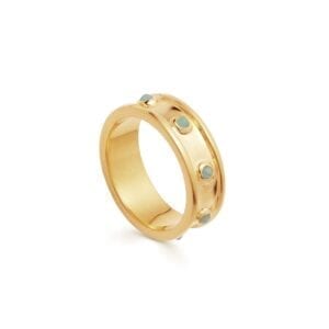 Amazonite Gold Calima Ring