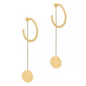 Anissa Kermiche Double Trouble Gold-plated Hoop Earrings