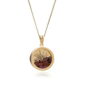 Rachel Jackson London January Sunburst Birthstone Amulet Necklace