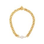 Timeless Pearly Gold-tone Chain Necklace