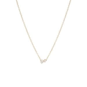 Zoe Chicco 14ct Yellow Gold And Diamond Necklace