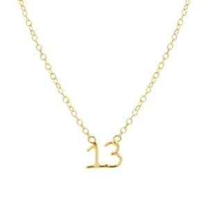 lucky_number_13_necklace_18ct_gold_plated_silver