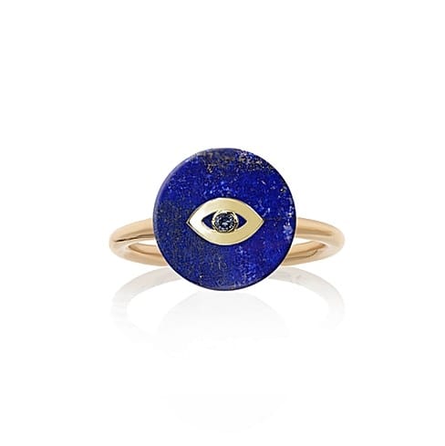 14ct Yellow Gold Evil Eye Ring - Noush